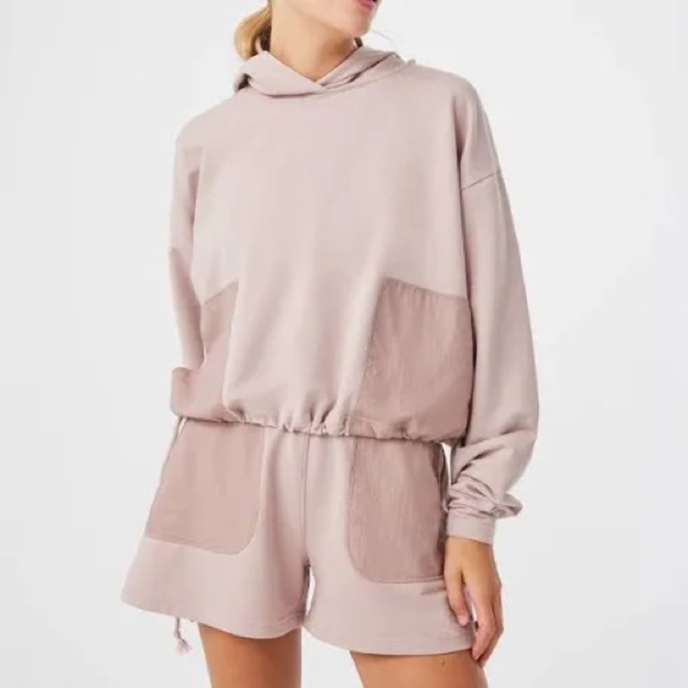 Outdoor Voices BeachTree Hoodie & Shorts Set - Pink